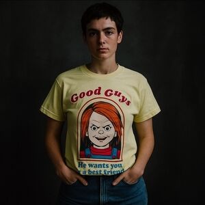 Good Guys Chucky Graphic Tee Unisex Horror Shirt Size S Cult Classic NEW